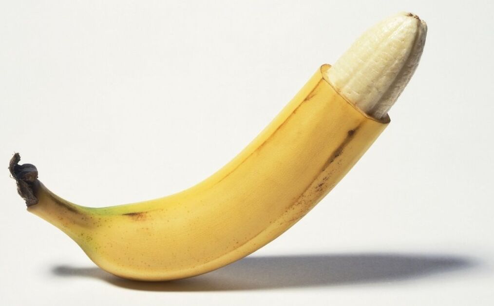 banana mimics cock and enlargement