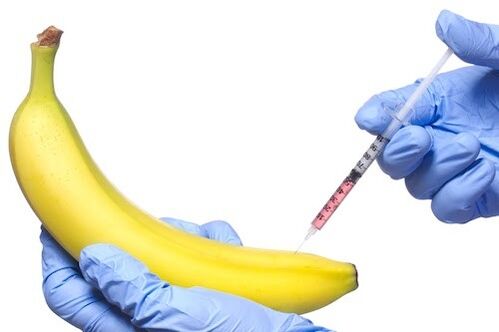 penis enlargement injectable on the example of a banana