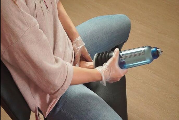 using a pump to enlarge the penis